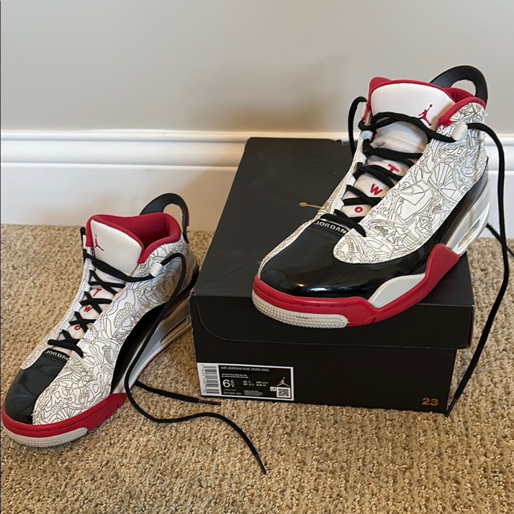 Jordan Kids Shoes - Black, White, Red